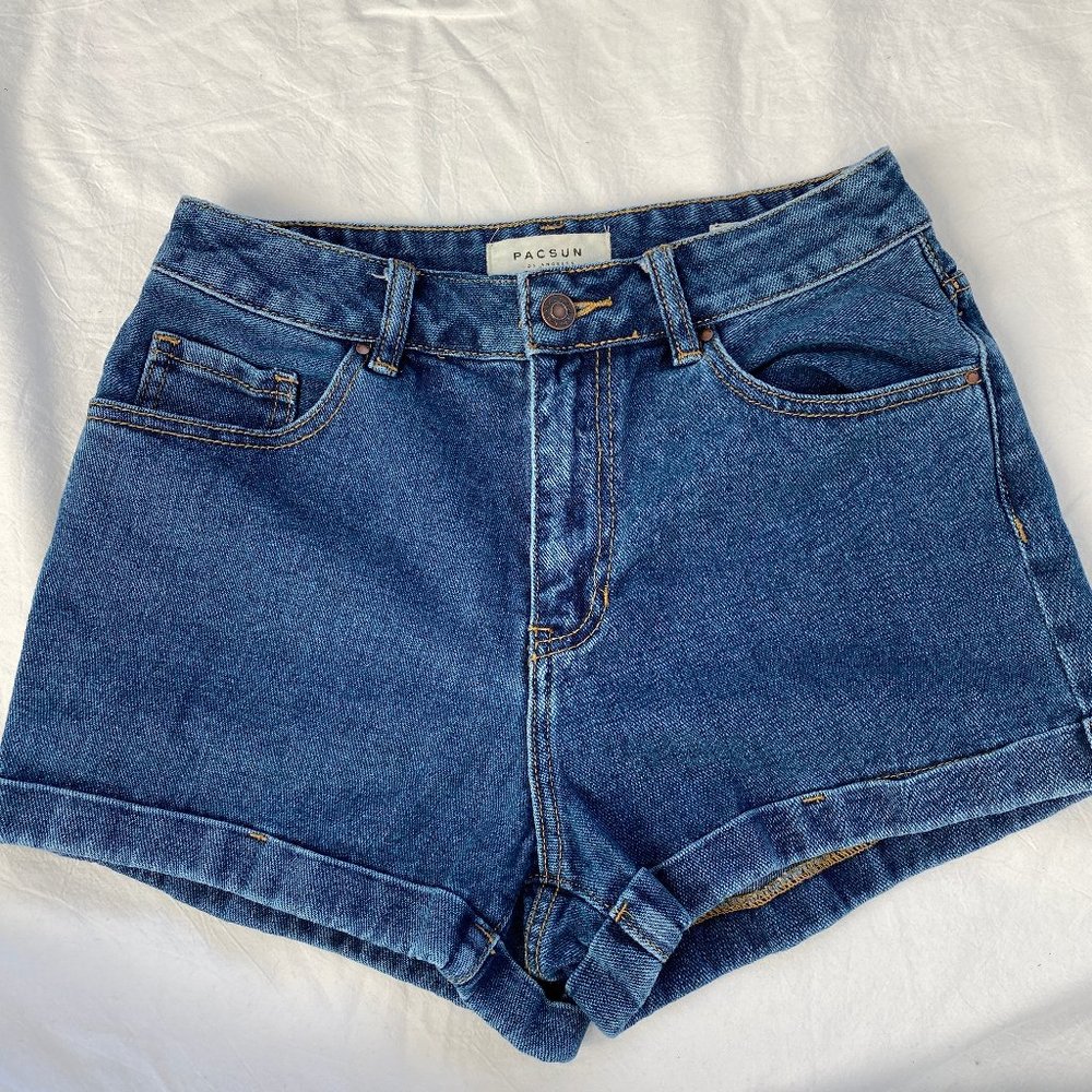 Pacsun Mom Shorts Dark Wash sz 26